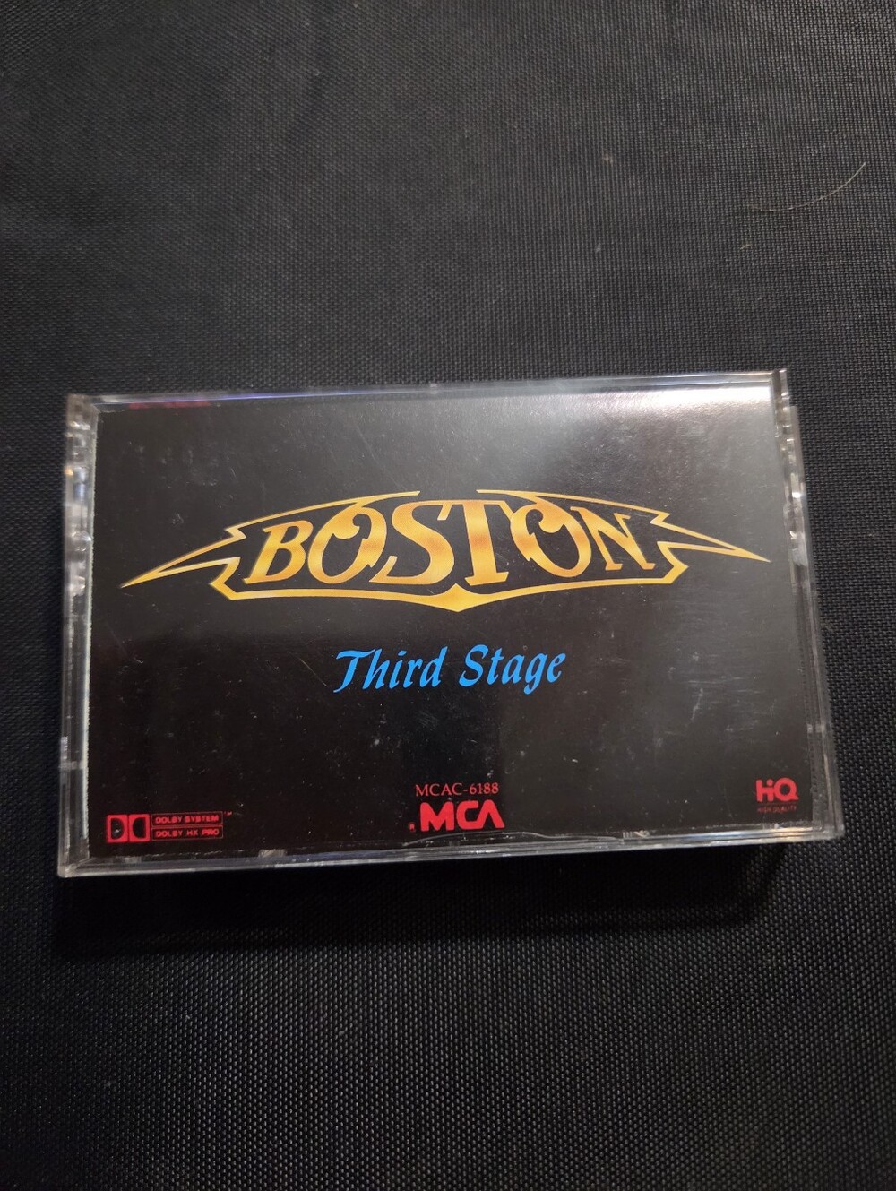 Vintage 1986 Boston Third Stage Cassette Tape MCAC-6188 Classic Rock